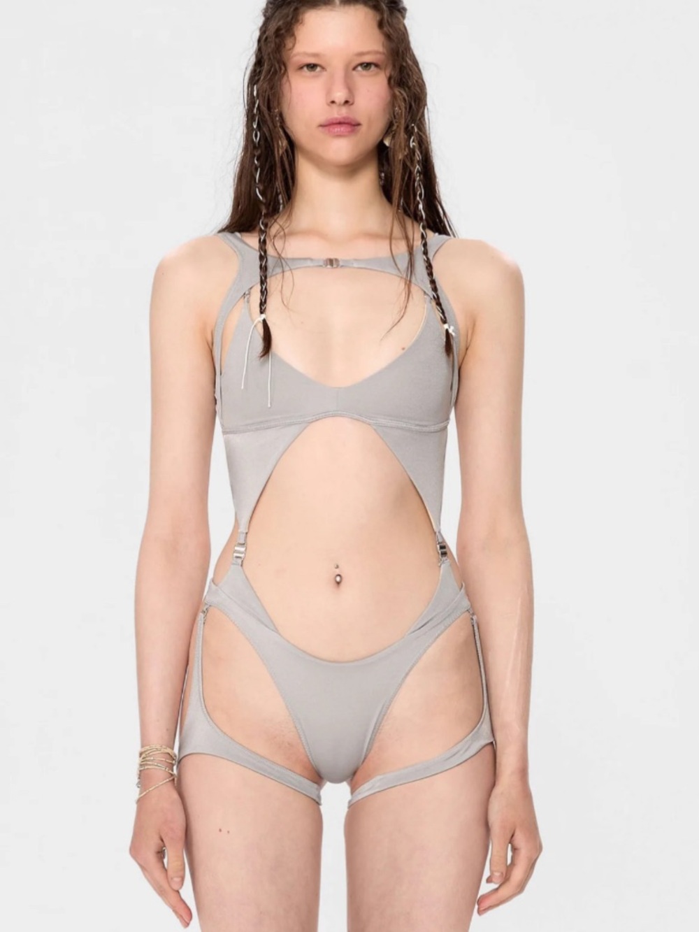 Cut-Out One-Piece Swimwear  IAMNOTBASIC Moana Swimsuit - Pearl